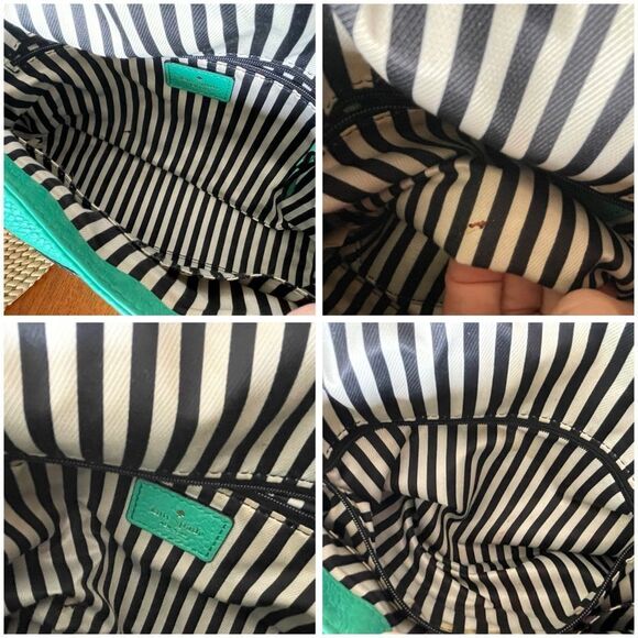 Kate Spade Leather Mini Carmen Southport Crossbody Shoulder Bag Turquoise Green - Picture 13 of 15